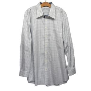 PAUL FREDRICK Button Down Men's Dress Shirt 18-35 Slim Fit 100% Cotton No Iron
